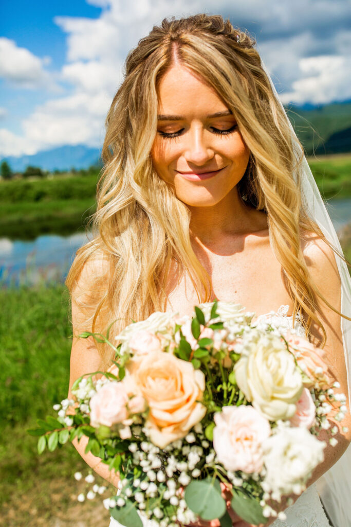 Bridal photos after a Redwoods Golf Course Wedding