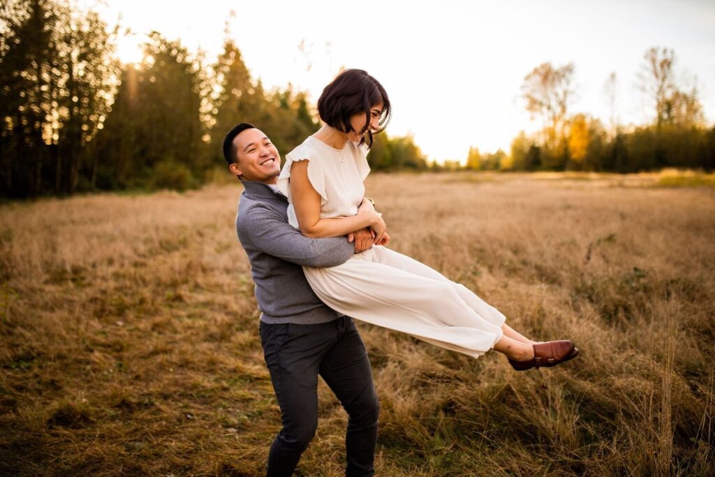 Fun engagement session in Vancouver BC
