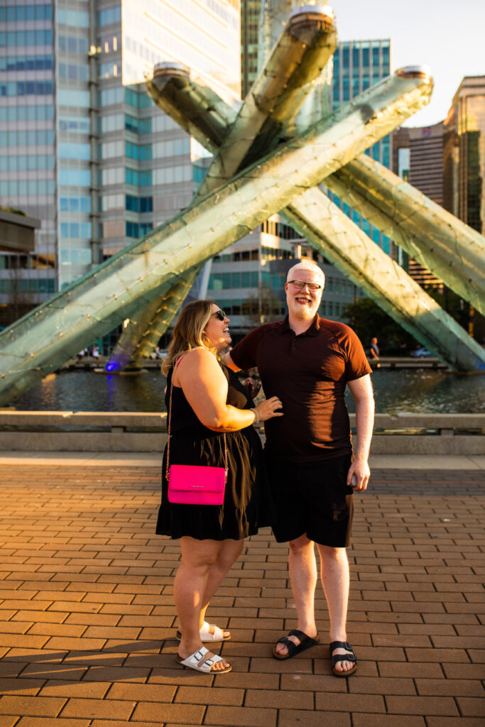 Proposal in downtown Vancouver