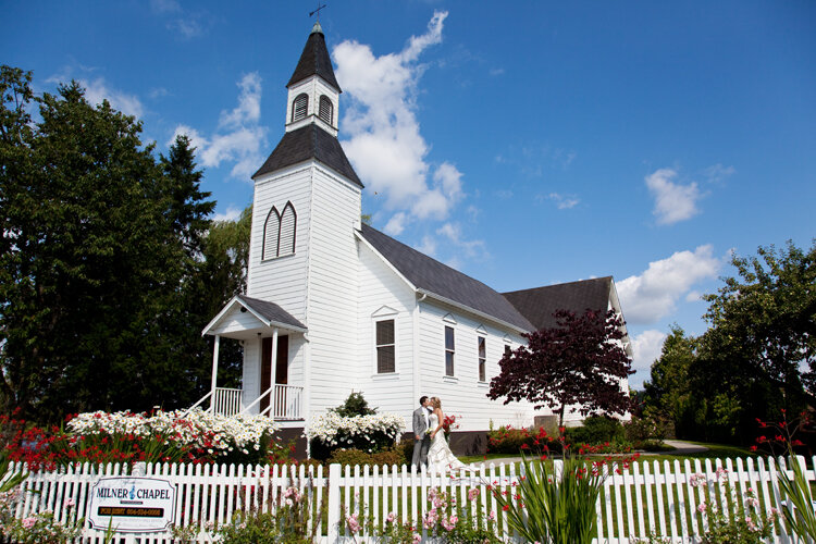 Church wedding at Milner Chapel & Hall in Langley