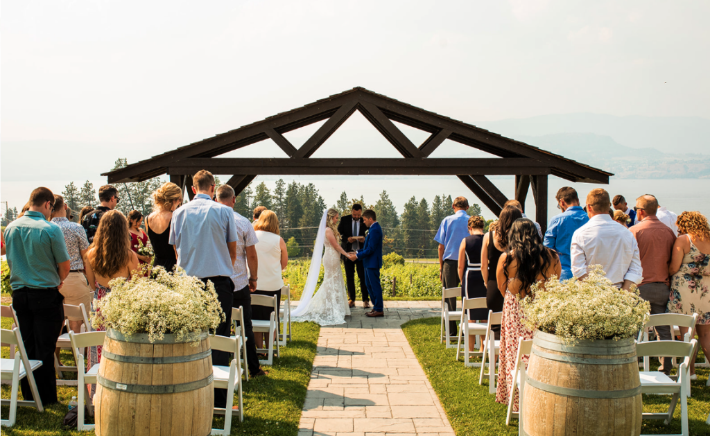 Okanagan wedding at a winery