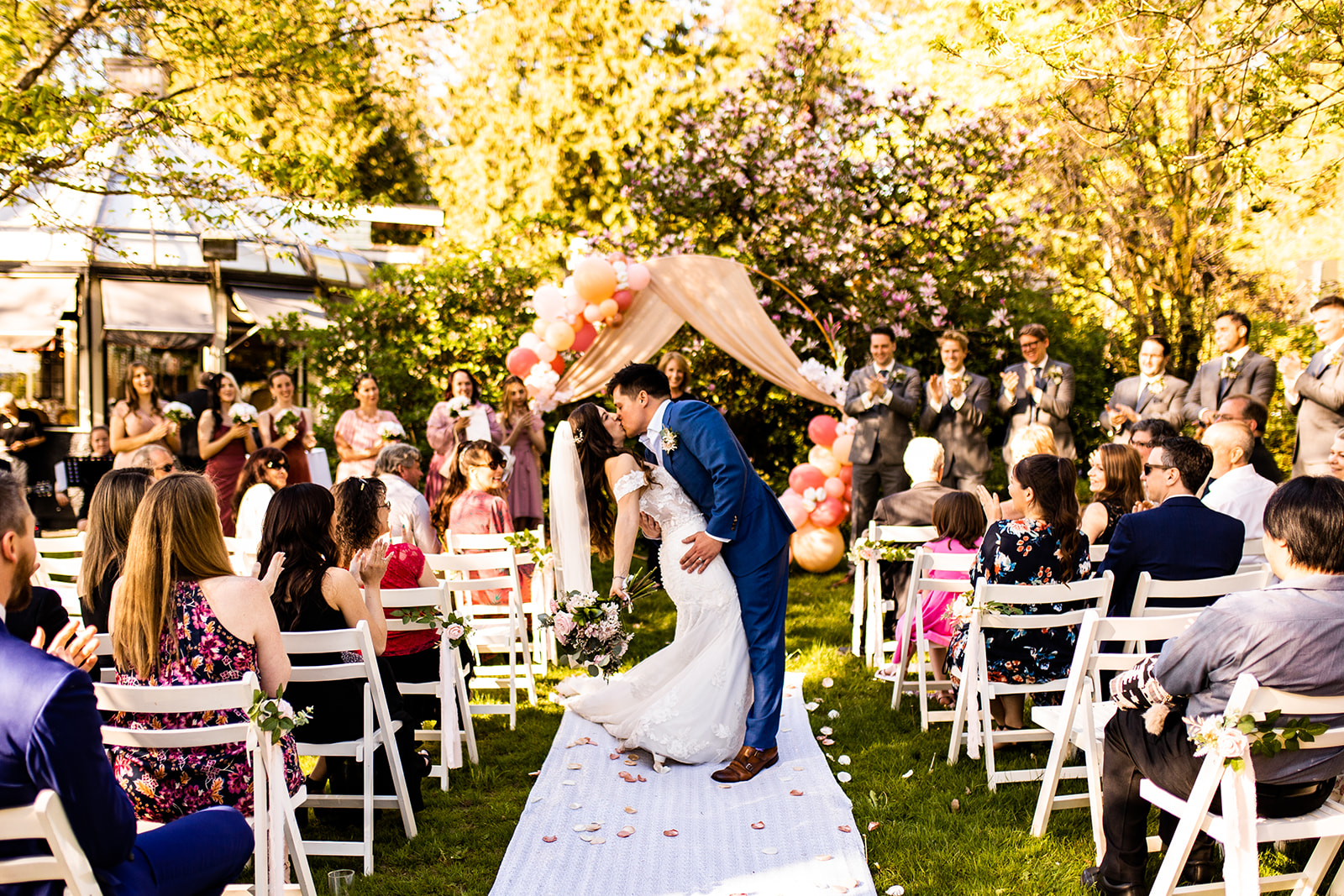 Colorful outdoor wedding in Vancouver