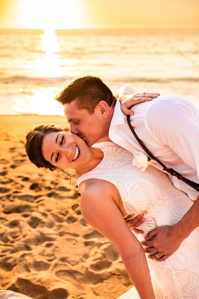 Small wedding in Puerto Vallarta on the beach