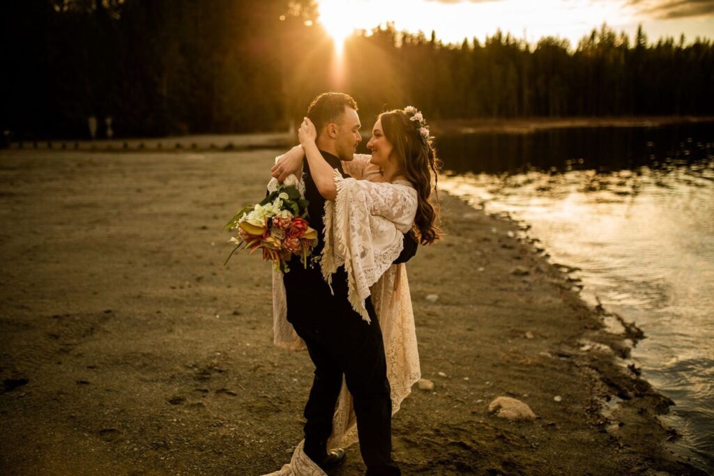 Romantic Whonnock lake wedding photography