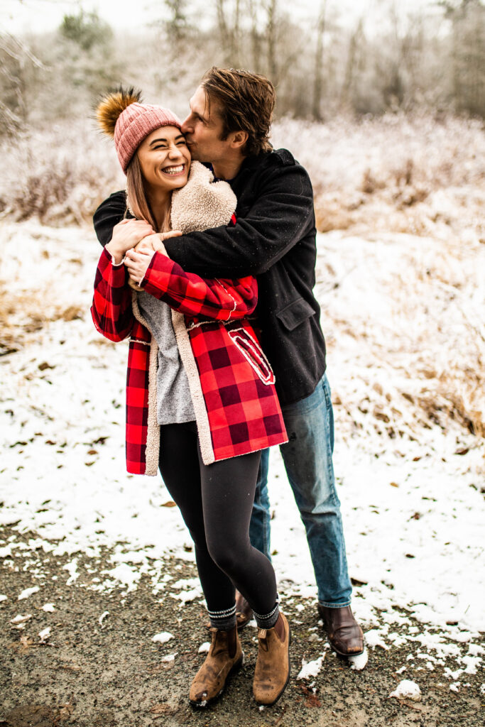 Add a pop of color during your snow photoshoot