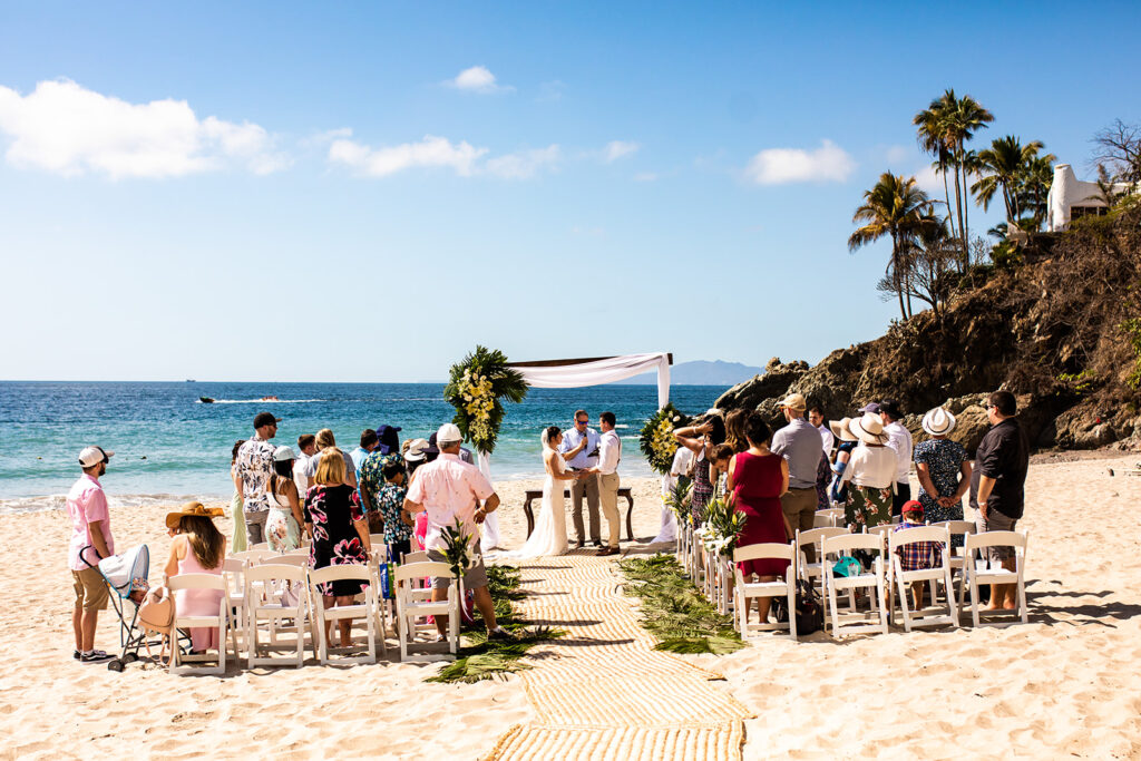 Cabo San Lucas wedding ceremony on the beach