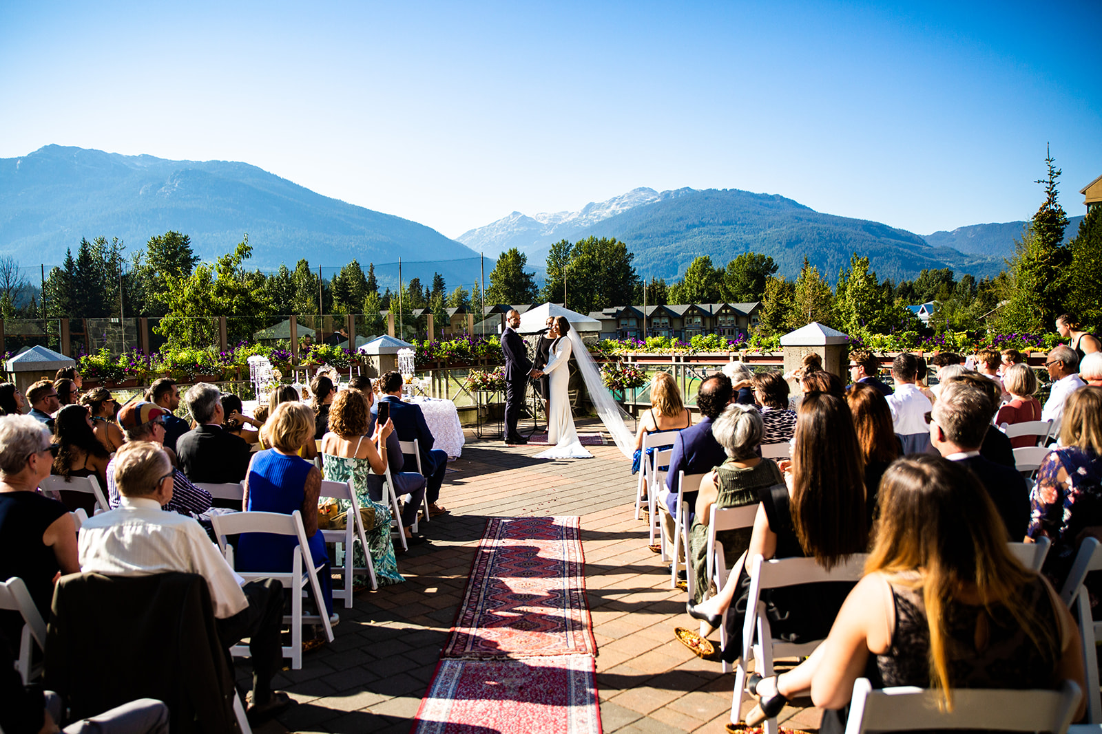 Wedding venue in Whistler with stunning mountain views