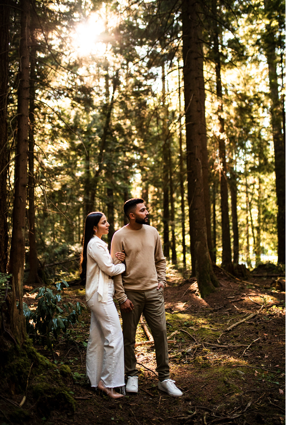 Dreamy engagement photo shoot in BC